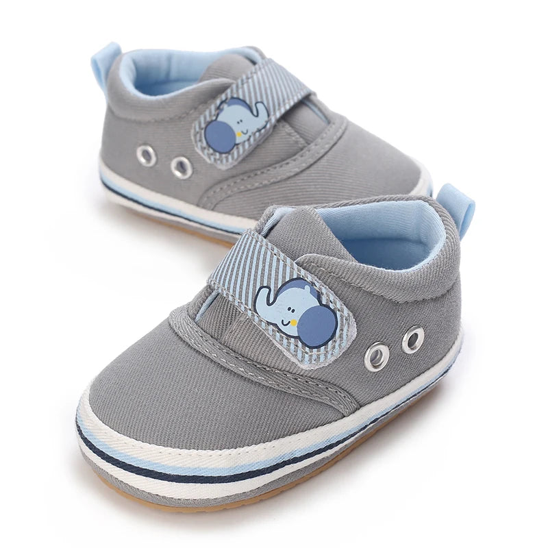 Baby First-Step Shoes (0–18M) – Soft Sole Non-Slip PU Leather Sneakers