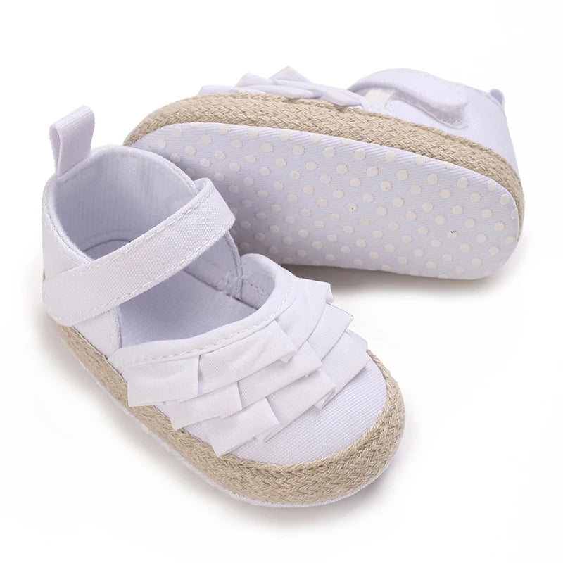 Spring and Autumn 0-18M Baby Girl Princess Flat Shoes