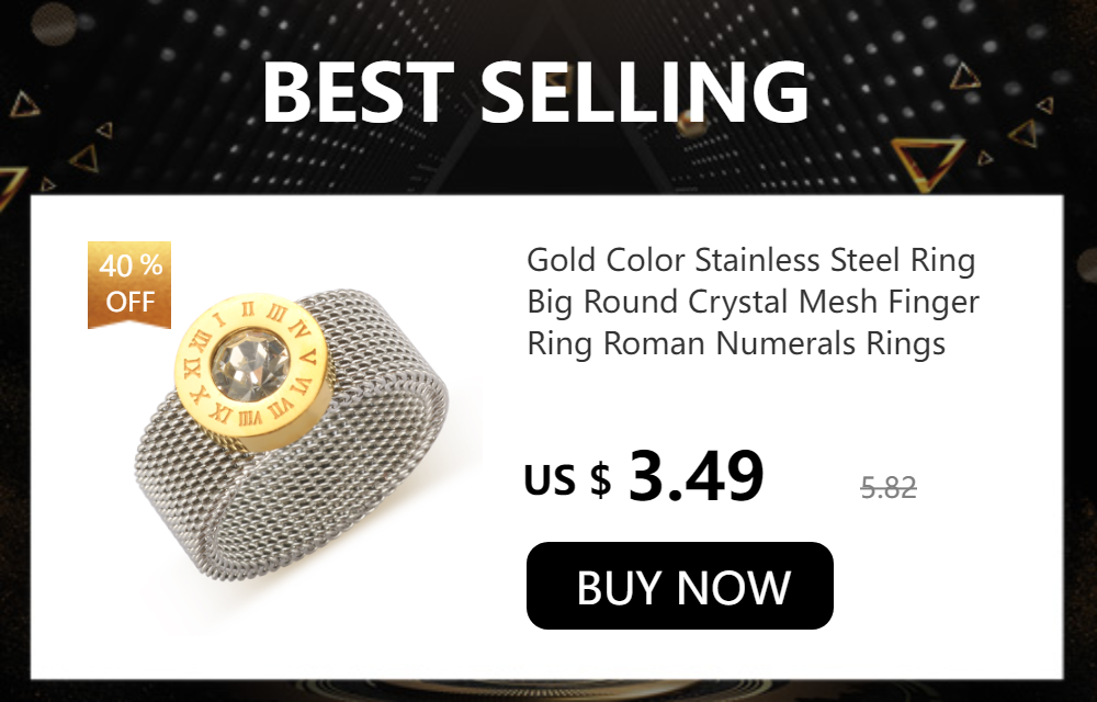 Three Layers Roman Numerals Ring for Women Luxury Stainless Steel Rotatable Crystal Finger Rings Female Wedding Trendy Jewelry