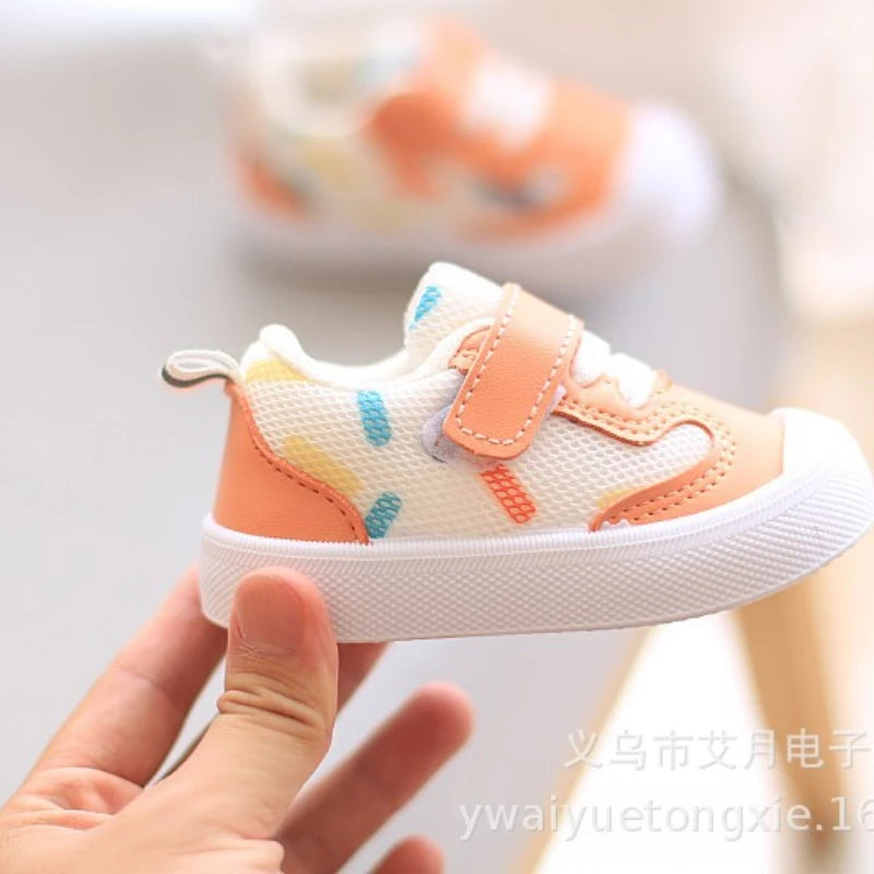 Kids’ Soft-Soled Sneakers – Casual Mesh Walking Shoes