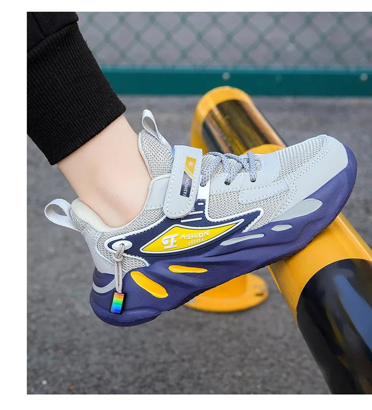 Kids’ Mesh Sneakers – Breathable, Non-Slip Running Shoes
