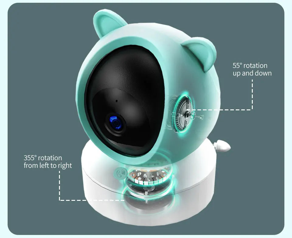 Tuya Baby Camera – 5" HD, Mobile App Control