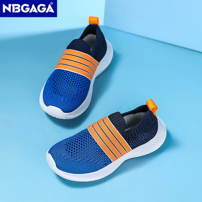 Kids’ Breathable Slip-On Sneakers – Lightweight & Comfortable (28–39)