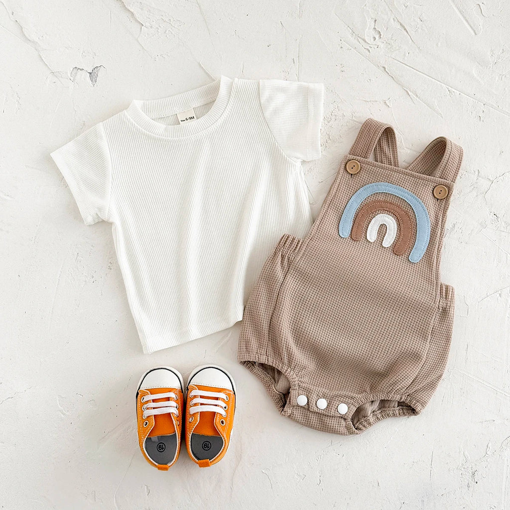 2PCS Baby Summer Set – Romper & T-shirt