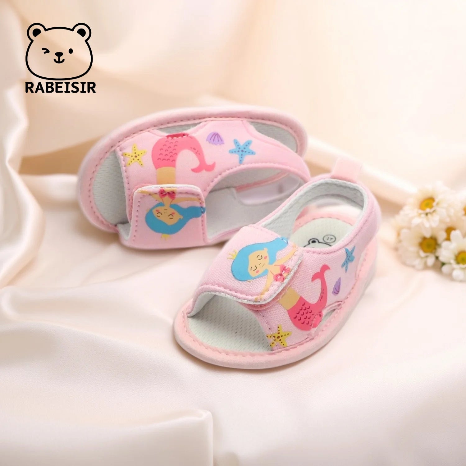 Baby Girl Summer Sandals (0–18M) – Princess Watermelon Cloth Shoes