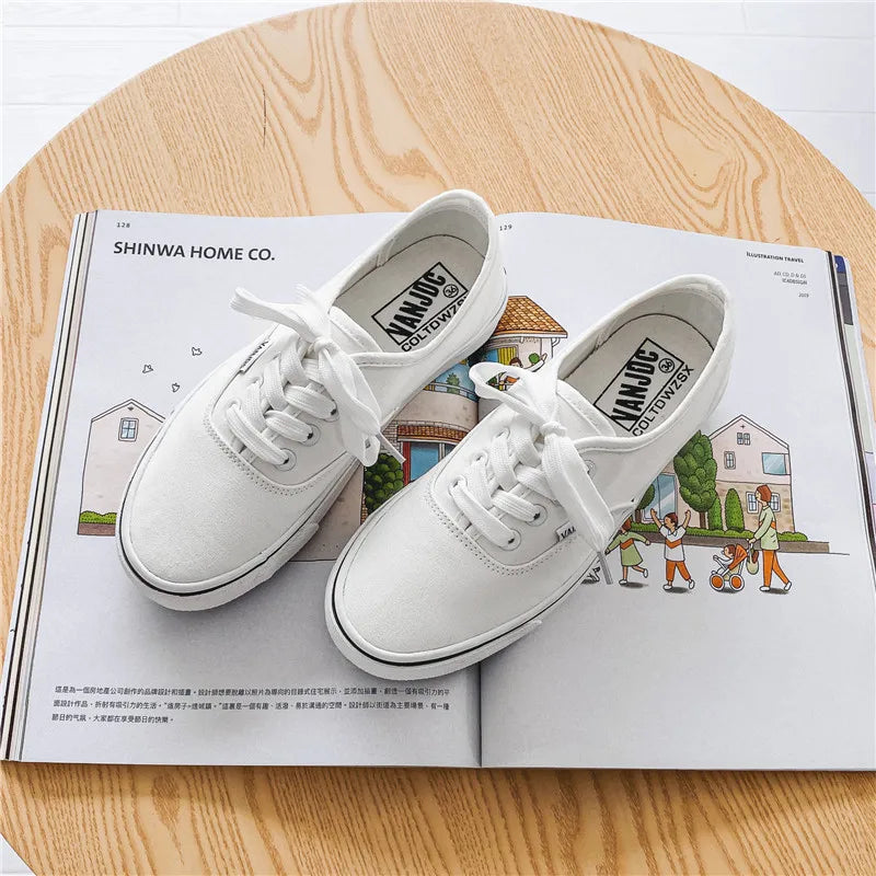 Kids Spring/Autumn Canvas Sneakers – Colorful Soft-Soled Shoes