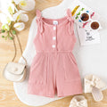 0-4 Years Baby Girls Baby Soft And Comfortable Strip Vest Onesie