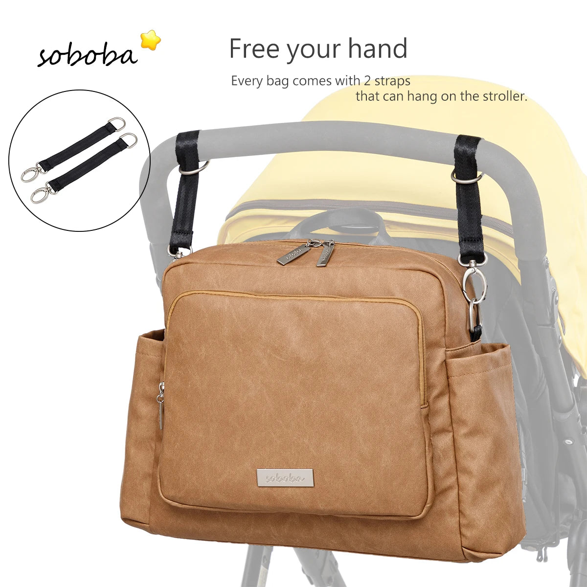 Fashion Mommy Diaper Backpack – Large Capacity, Waterproof, Multi-Functional Nappy Bag for Travel