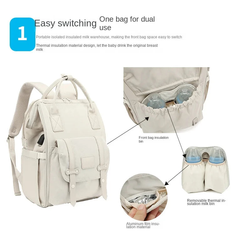 Waterproof Baby Diaper Backpack – Travel & Mommy Bag