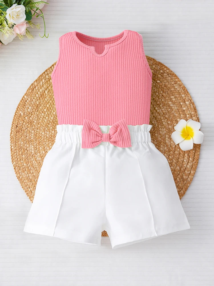 Baby Summer 2-Piece Vest & Shorts Set (0–12M)