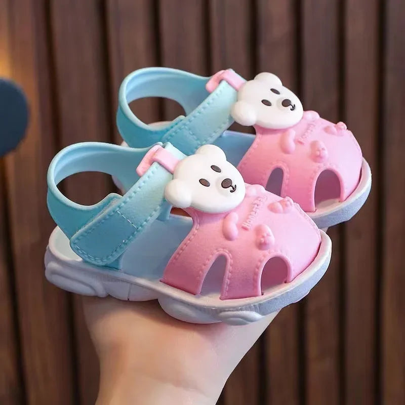 Kids Summer Cartoon Sandals – Soft Sole Toddler & Student Shoes