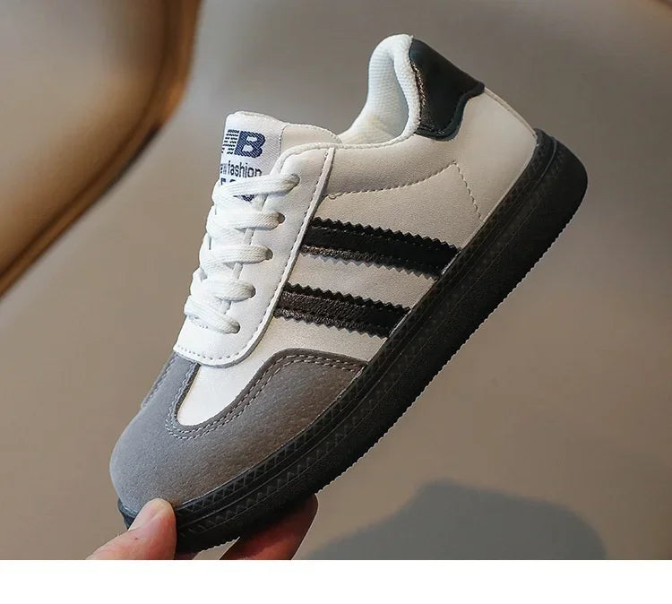 Kids’ Retro Sport Sneakers – Breathable Casual Shoes