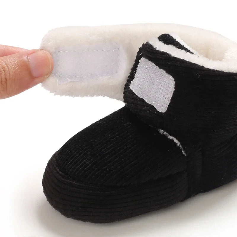 Baby Winter Snow Boots (0–18M) – Plush Soft Sole Toddler Shoes
