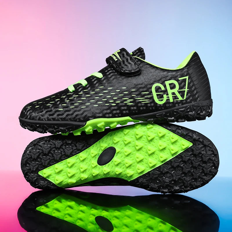 Kids’ Soccer Cleats – Hook & Loop Football Shoes