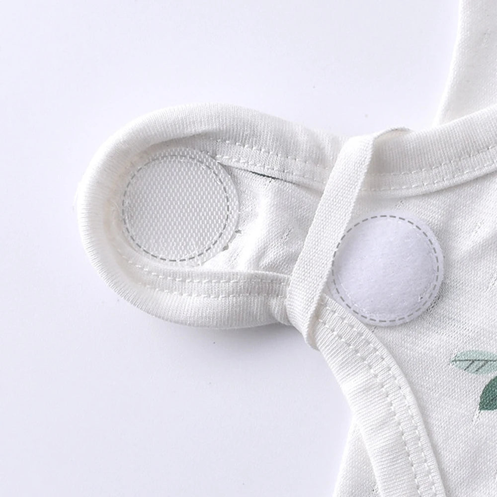 Cute Newborn Baby Short Sleeved Triangle Jumpsuit