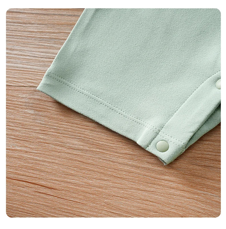 2-piece comfortable and cute round-neck jumpsuit