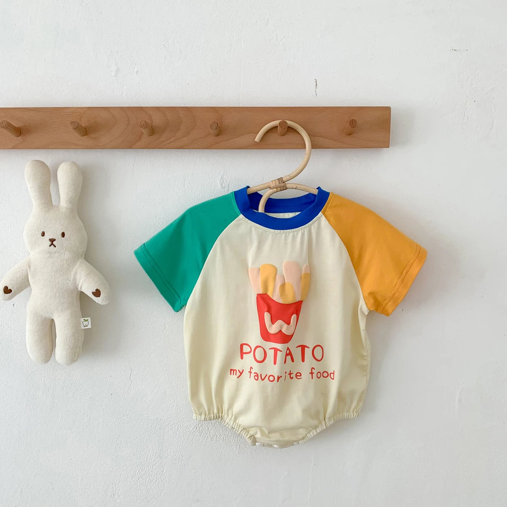Cute Short Sleeve Baby Clothes 0-24 M