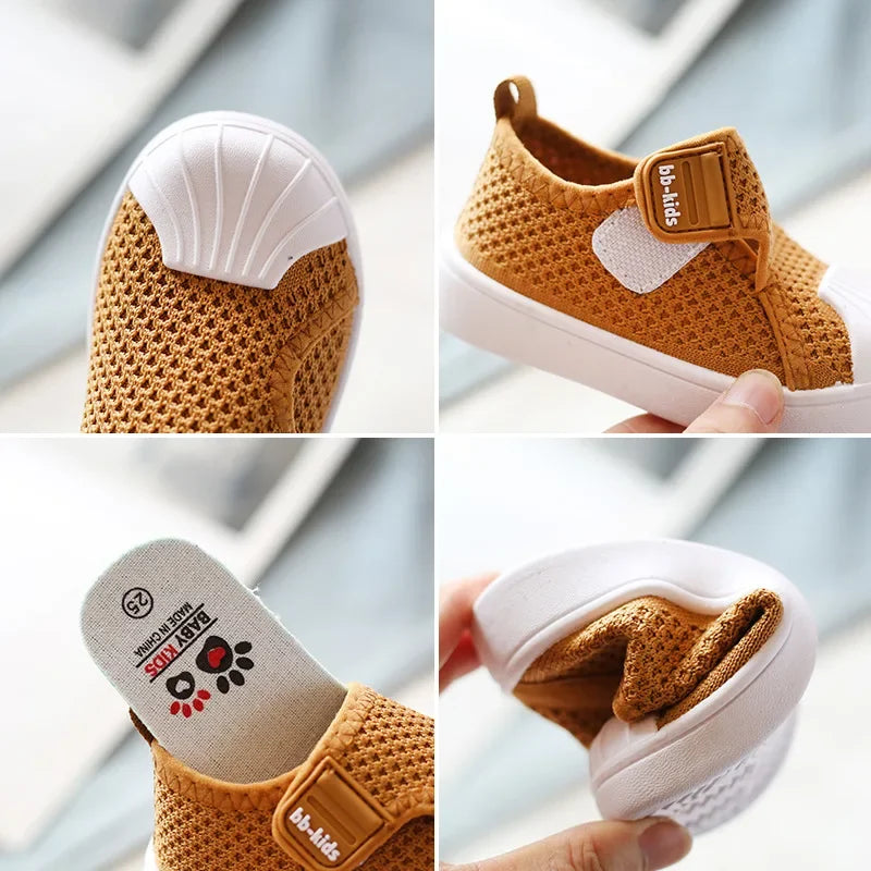 Kids’ Casual Knit Sneakers – Soft School & Skate Shoes (21–30)