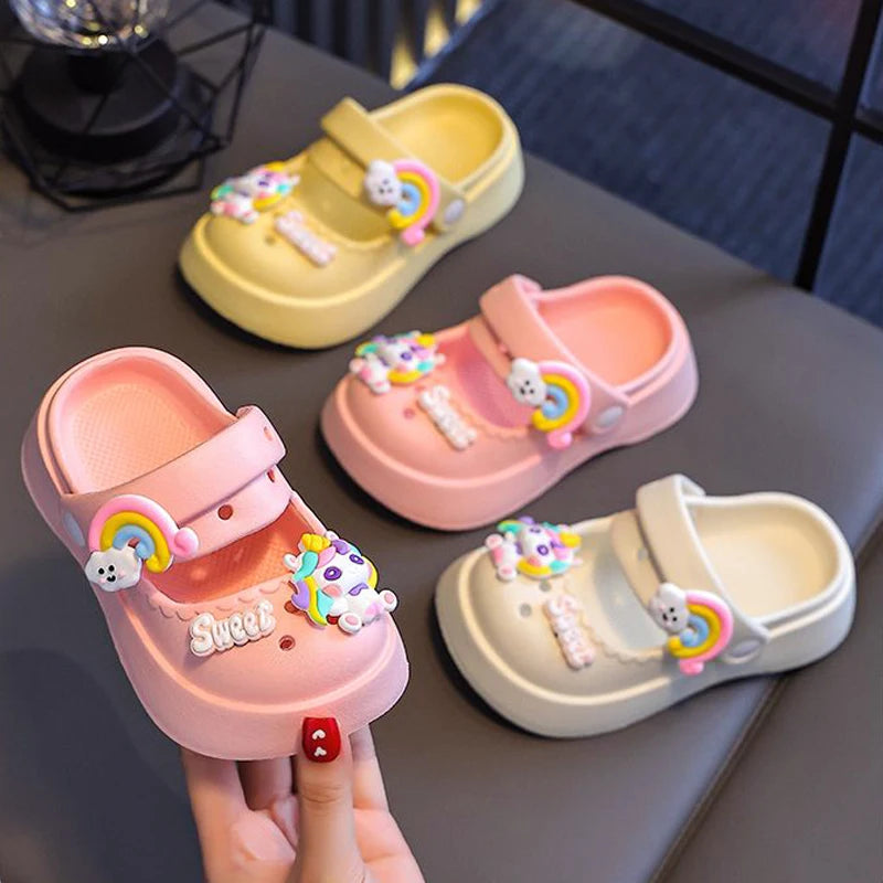 Kids Anti-Slip Summer Sandals – Soft Thick-Bottom Shoes