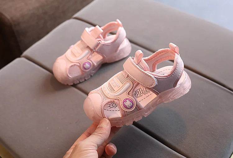 Toddler LED Sandals – Soft Sole Cartoon Summer Shoes