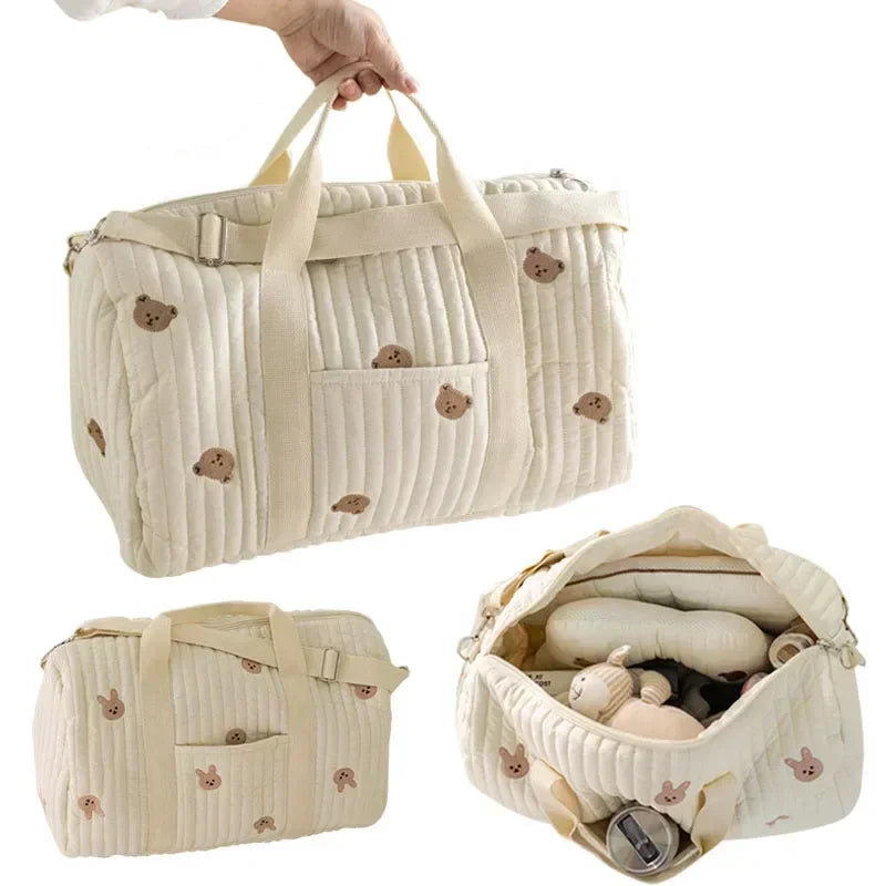 Maternity Bear Bag – Baby Diaper & Travel Tote