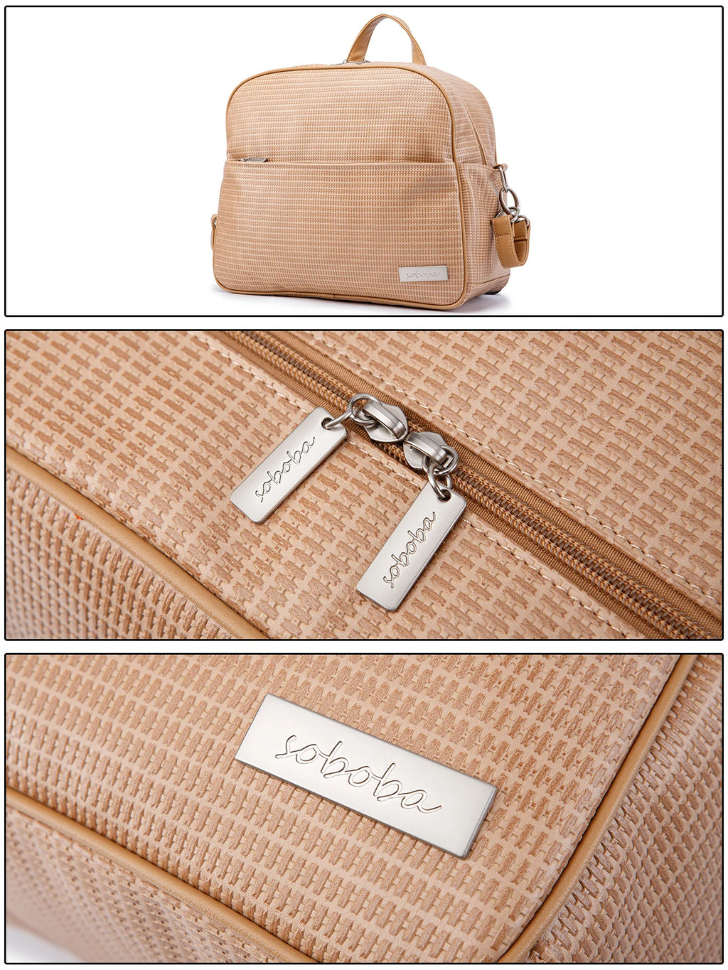 Soboba Stylish Mother Diaper Bag – Waterproof, Large Capacity Fashion Nappy Backpack