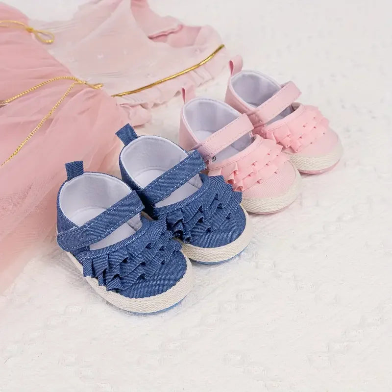 Spring and Autumn 0-18M Baby Girl Princess Flat Shoes