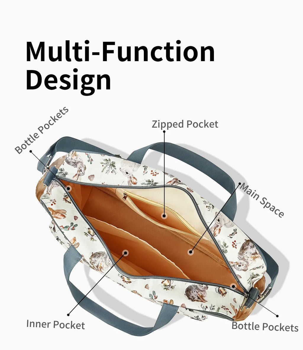 New Mummy Bag – Small Size, Lightweight, Waterproof, Multi-Functional Baby Diaper Crossbody Bag