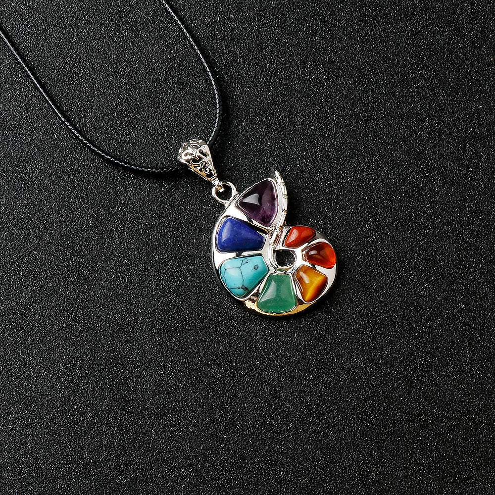 1PC Natural Stone Necklace 12x55mm