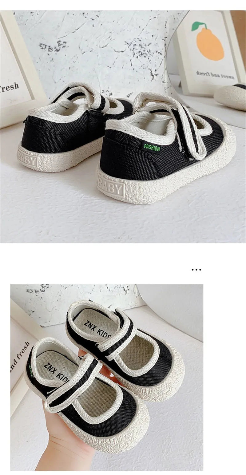 Kids’ Canvas Shoes – Soft, Breathable, Anti-Slip Sneakers