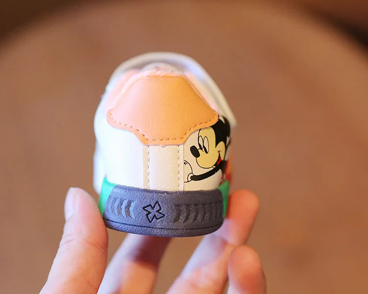 Kids’ Mickey & Minnie Sneakers – Breathable Soft Sport Shoes