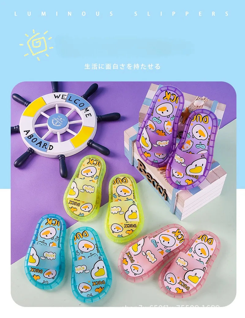Kids’ Luminous Slippers – Sparkling Light-Up Shoes