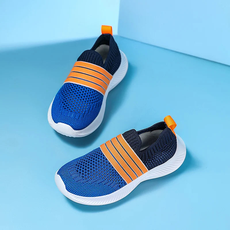 Kids’ Breathable Slip-On Sneakers – Lightweight & Comfortable (28–39)