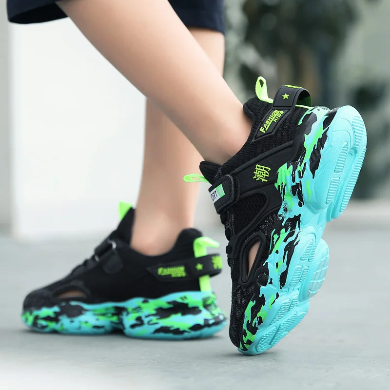 Boys’ Summer Casual Running Shoes – Fashion & Breathable