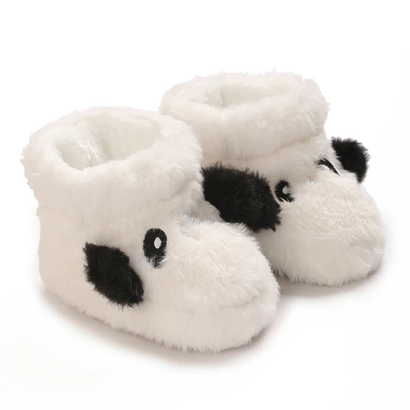 Baby Winter Cotton Shoes (0–1Y) – Thick Warm Teddy Bear Walking Shoes