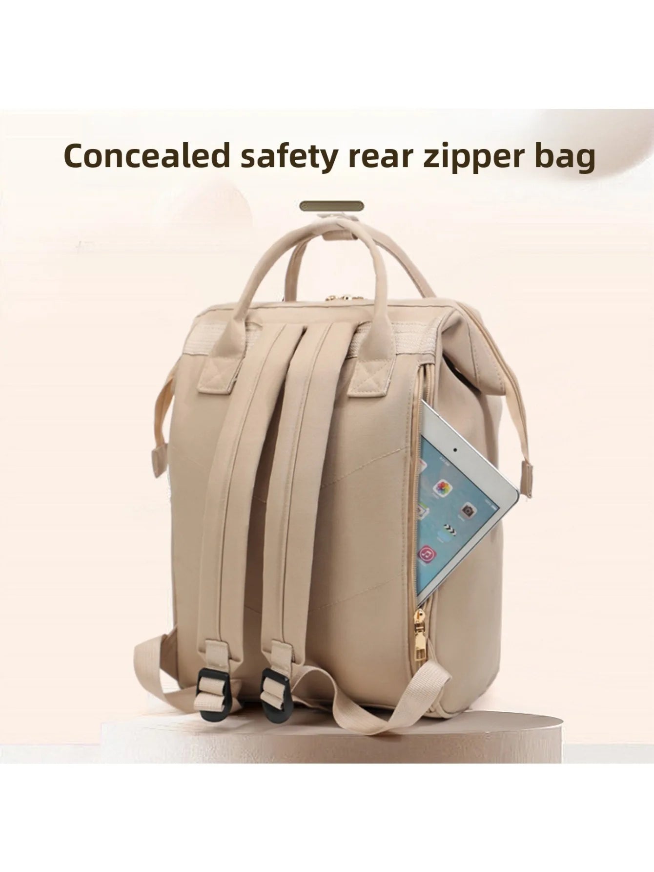 Baby Travel Diaper Backpack – Large Capacity Mommy Handbag for Baby Care & Outdoor Travel