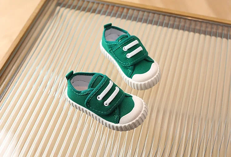 Kids Canvas Sneakers – Soft Breathable Candy-Colored Shoes
