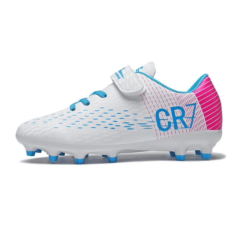 Kids’ Soccer Cleats – Hook & Loop Football Shoes