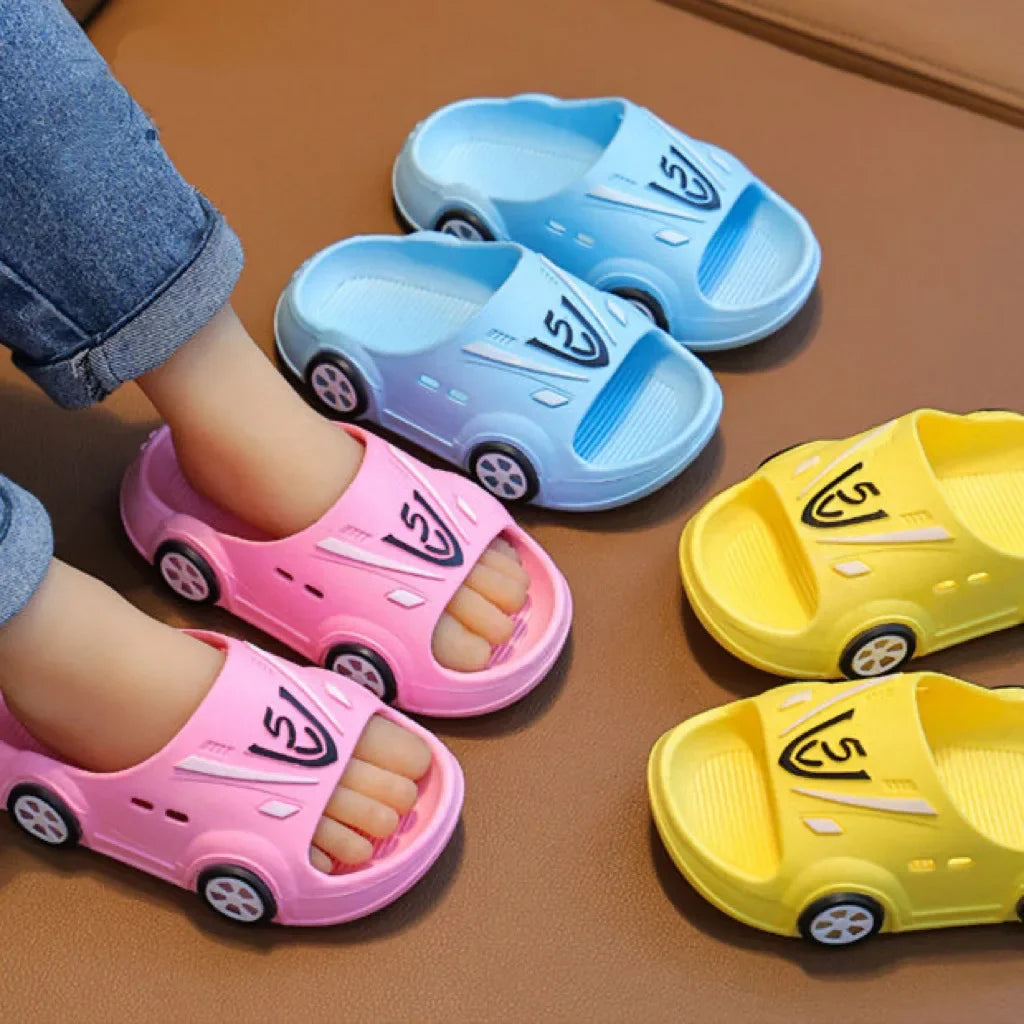 Kids LED Cartoon Slippers – Soft Anti-Slip Summer Shoes