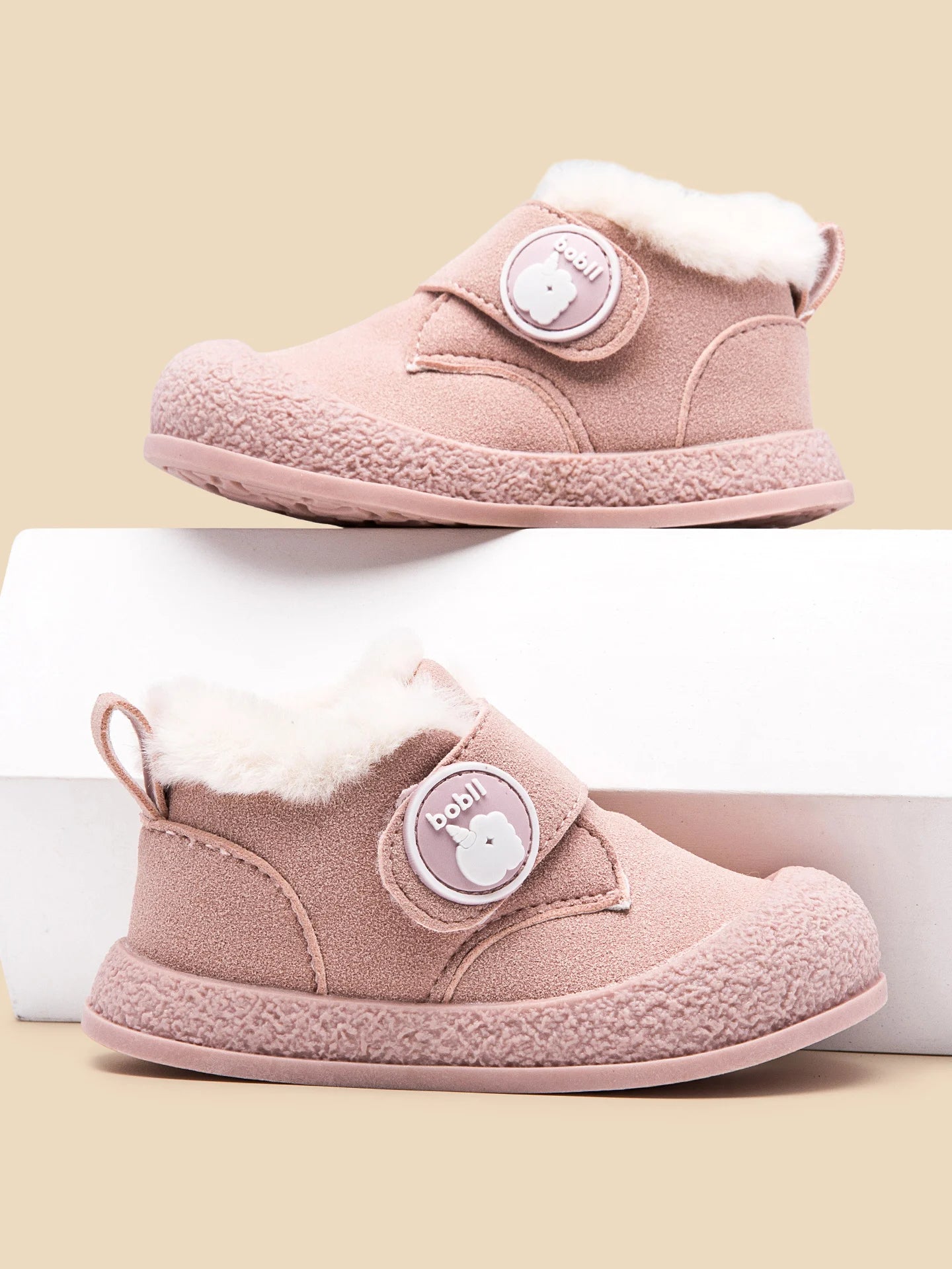 Baby Winter First-Step Shoes (0–3Y) – Fleece-Lined Outdoor Toddler Shoes