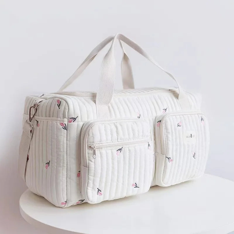 Women’s Maternity Cotton Tote Diaper Bag – Large Capacity