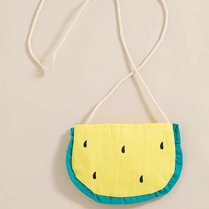 Baby Girl Summer Watermelon Dress (0-3Y) with Bag