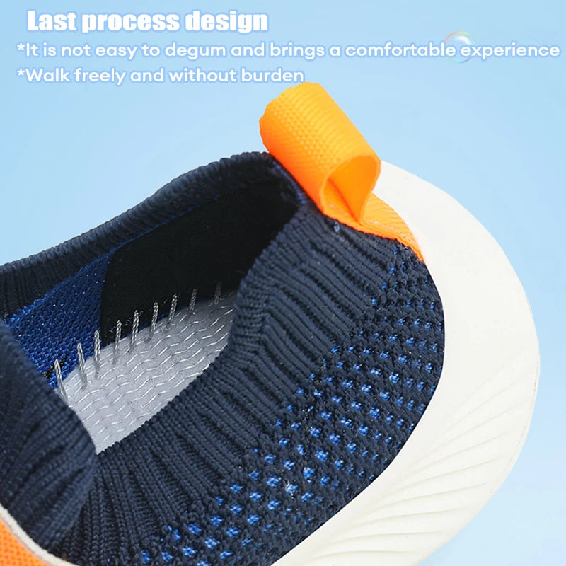 Kids’ Breathable Slip-On Sneakers – Lightweight & Comfortable (28–39)