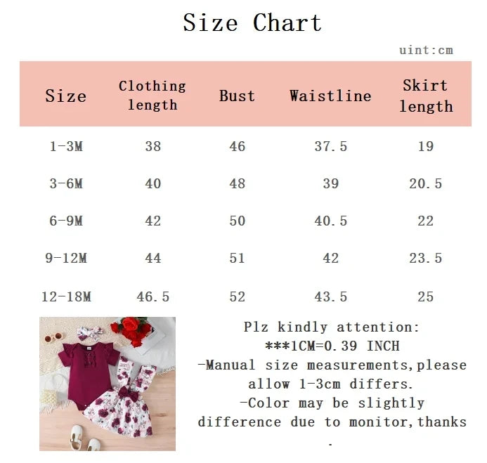 Jumpsuit & Rabbit Printed Shoulder Strap skirt & Headband Set for 0-18 M