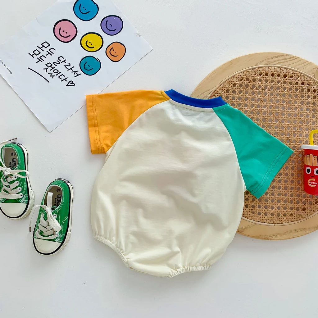 Cute Short Sleeve Baby Clothes 0-24 M