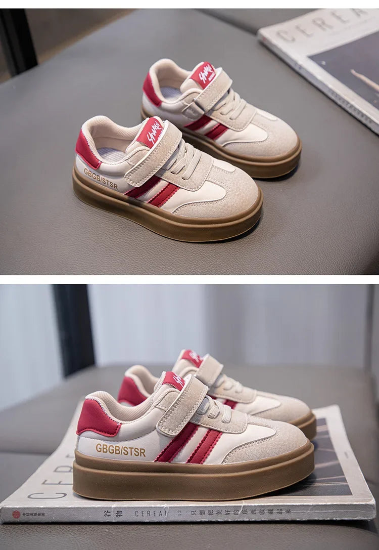 Kids Casual Sneakers – Breathable Anti-Skid Slip-On Shoes