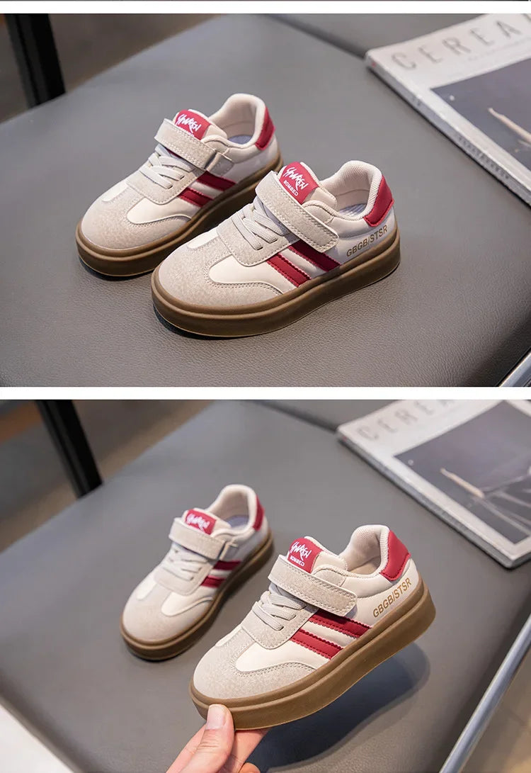 Kids Casual Sneakers – Breathable Anti-Skid Slip-On Shoes