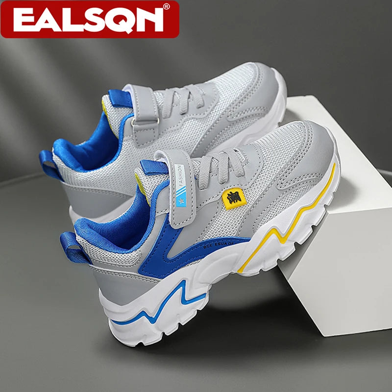 Kids Breathable Sneakers – Outdoor Casual & Sport Shoes (5–16 Years)