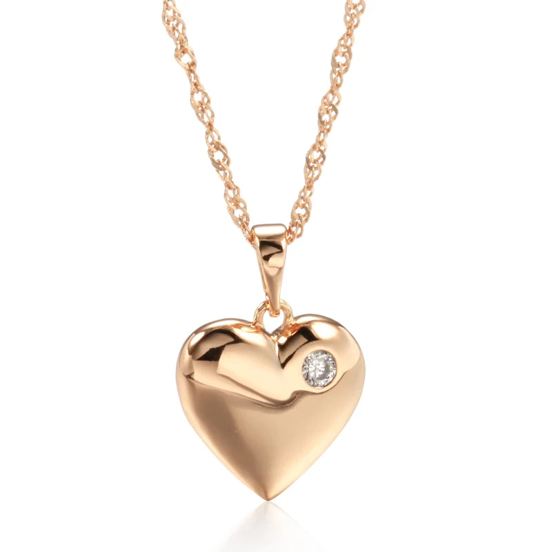 Kinel New Heart Pendant Necklace for