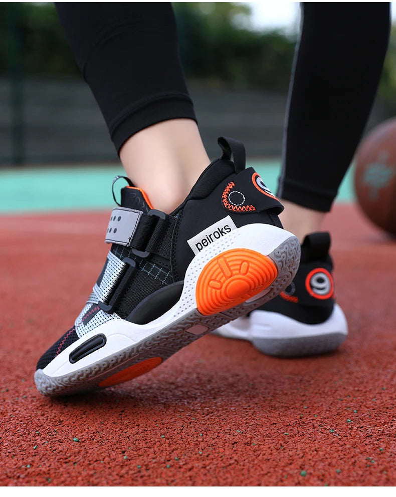 Kids Basketball Sneakers – Lightweight Non-Slip Sport Shoes